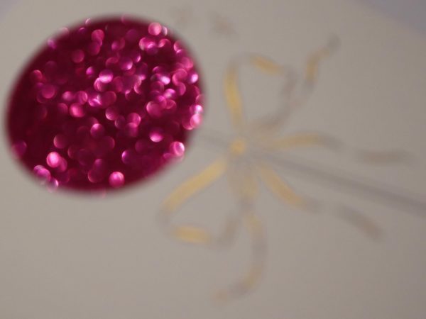 Glitter Lollipop & Bow – Red