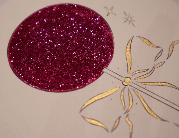 Glitter Lollipop & Bow - Red - Image 3