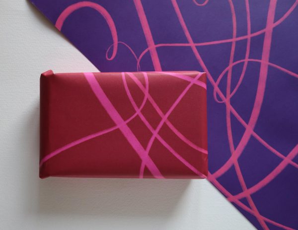 Red & Purple Swirl Double Sided Wrap Sheet - Image 4