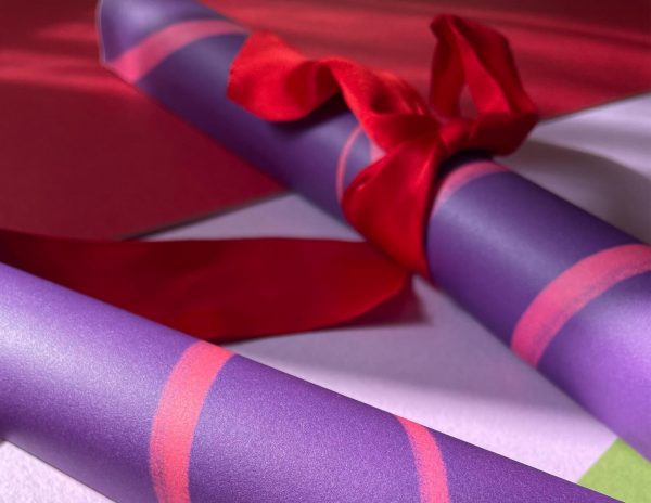 Red & Purple Swirl Double Sided Wrap Sheet