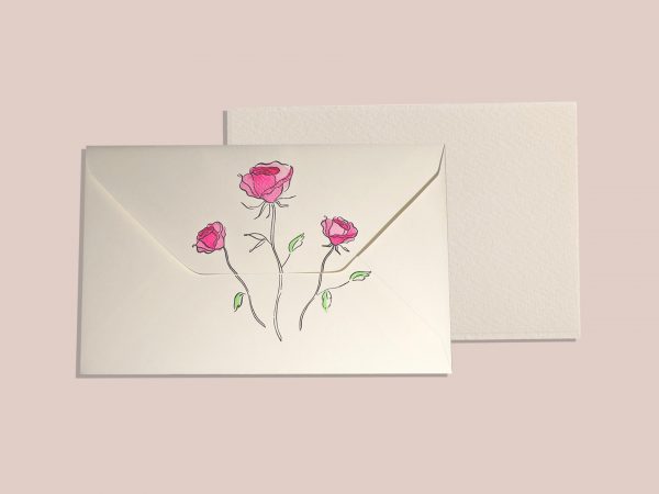 Enchanting Pink Roses -Set of 3