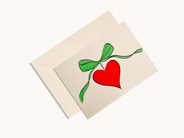 Red Heart & Ribbon