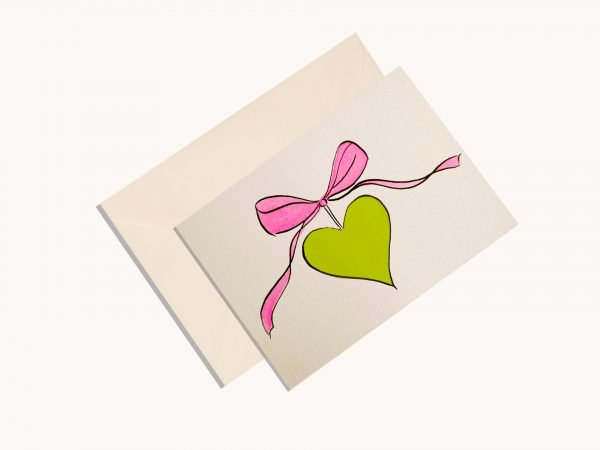 Whimsical Heart & Ribbon