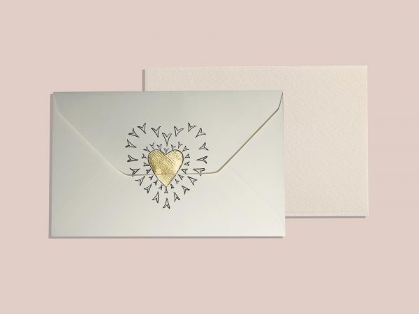 23k Gold Leaf Heart -Set of 3
