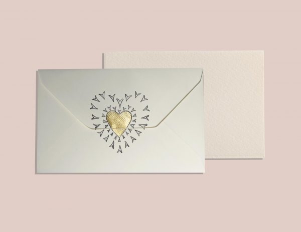 23k Gold Leaf Heart -Set of 3