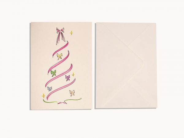 Swirl Bow Christmas Tree