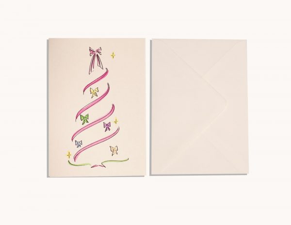 Swirl Bow Christmas Tree