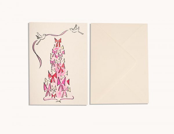 Bow Christmas Tree - Red & Pinks