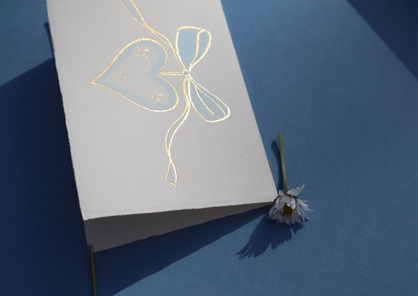 Gold Heart - Pastel Blue - Image 2