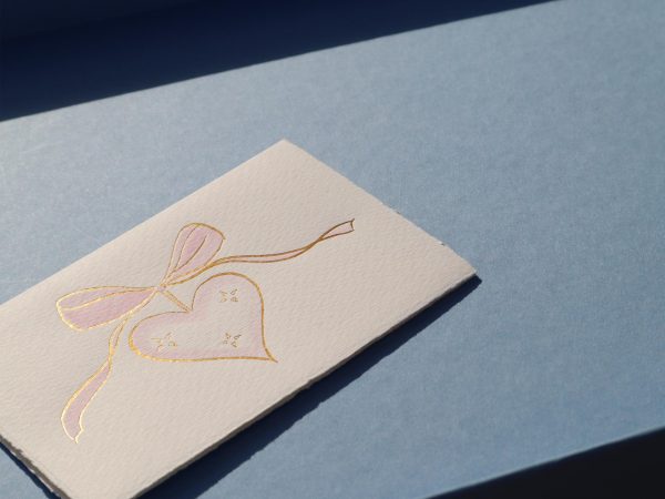 Gold Heart – Baby Pink