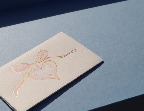 Gold Heart - Baby Pink - Image 2