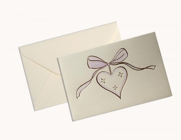 Gold Heart - Pastel Violet