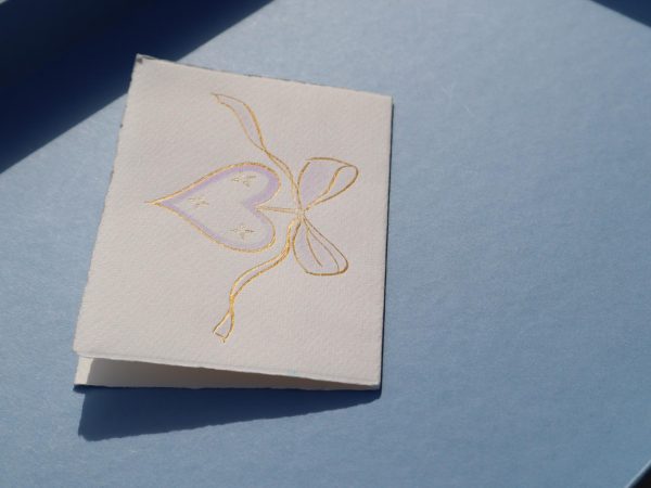 Gold Heart – Pastel Violet