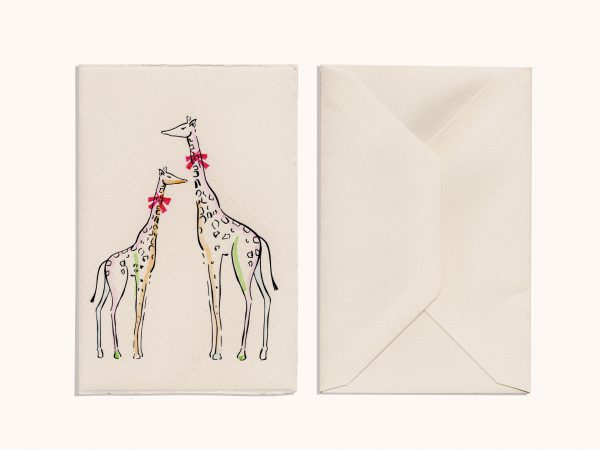 Rainbow Giraffes Black Foil