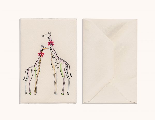 Rainbow Giraffes Black Foil
