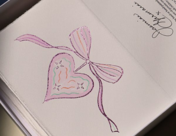 Candy Stripe Pink Foil Heart - Image 2